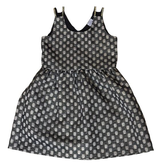 Egg By Susan Lazar Party Dress Metallic Gold Black Fit & Flare 2 Years bv - Picture 1 of 8